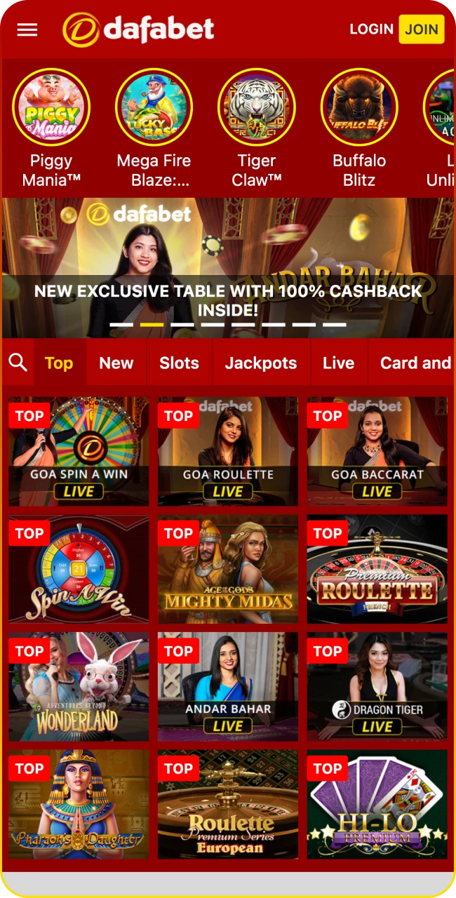 Step into Dafabet casino world today.